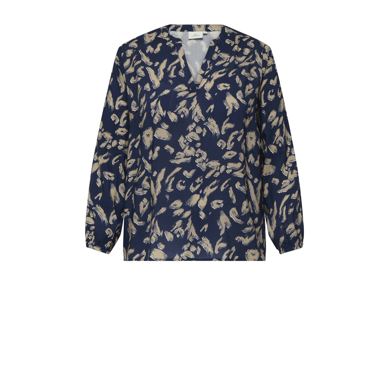 ONLY CARMAKOMA blousetop donkerblauw