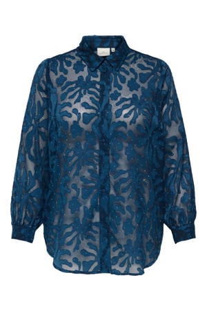 blouse blauw