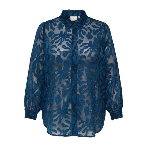 ONLY CARMAKOMA blouse blauw afbeelding
