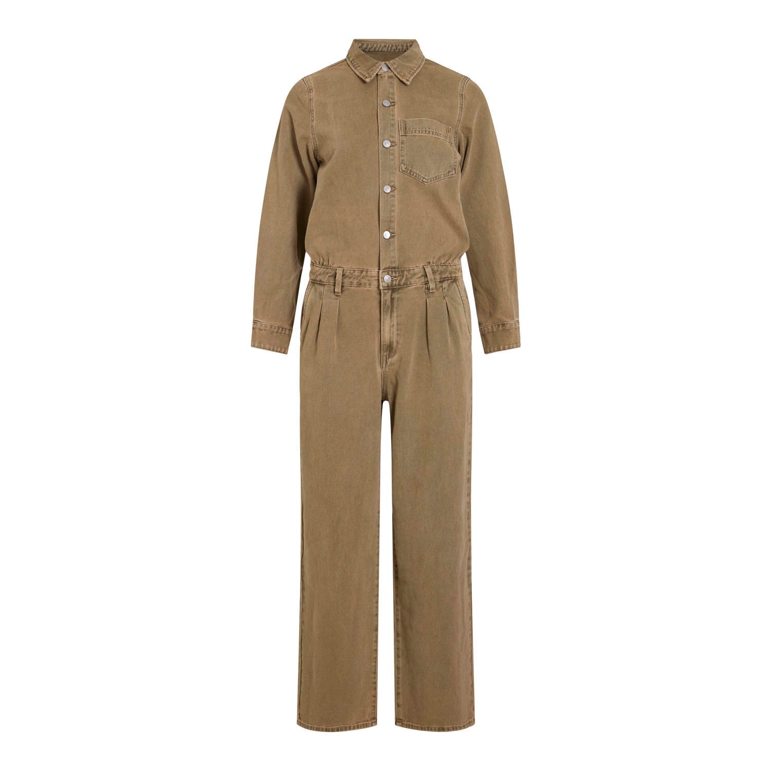 ROUGE EDIT denim camel jumpsuit