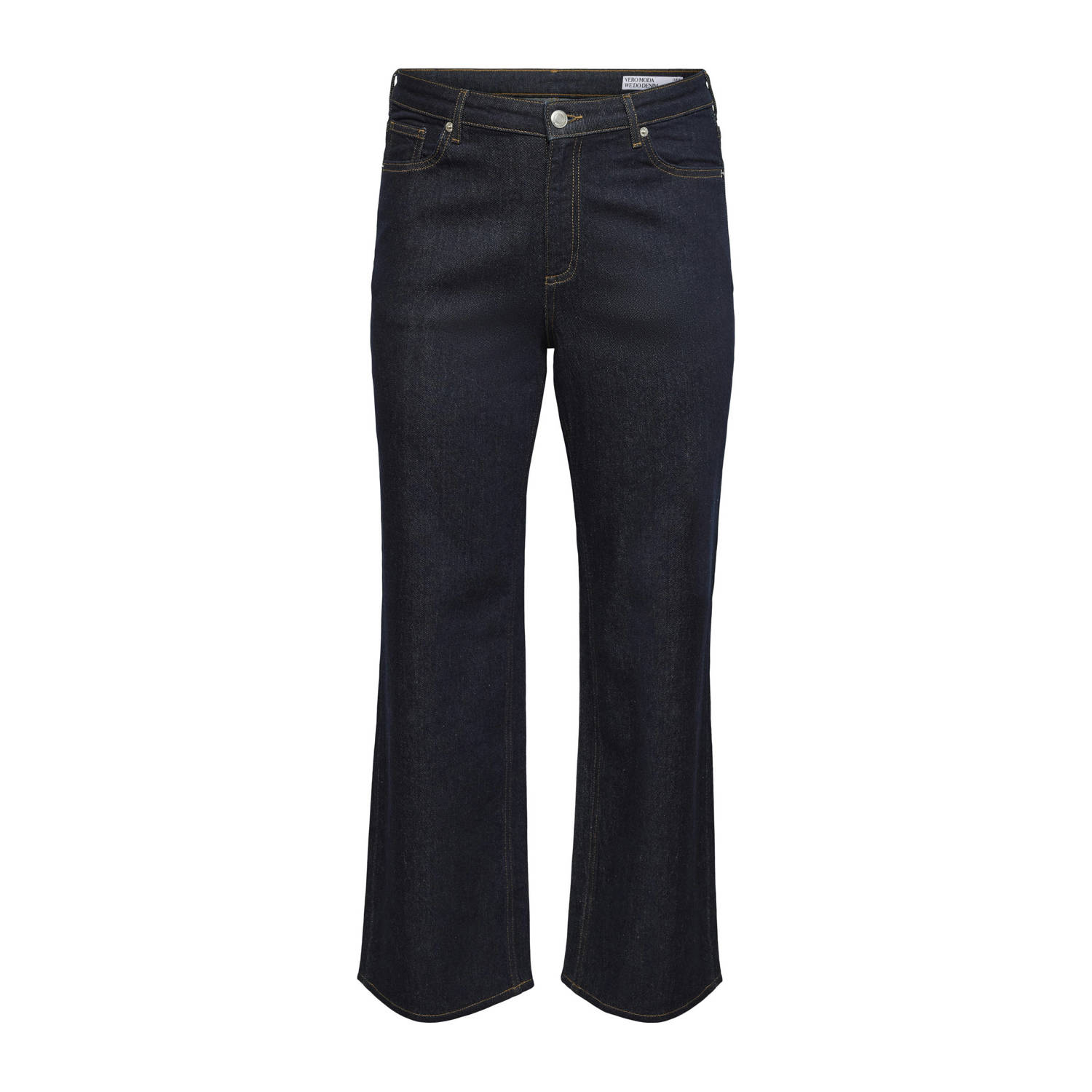 VERO MODA CURVE wide leg jeans dark blue denim