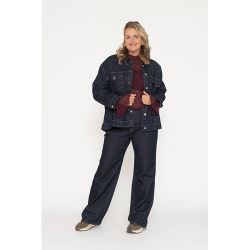 VERO MODA CURVE denim spijkerjas dark blue denim afbeelding