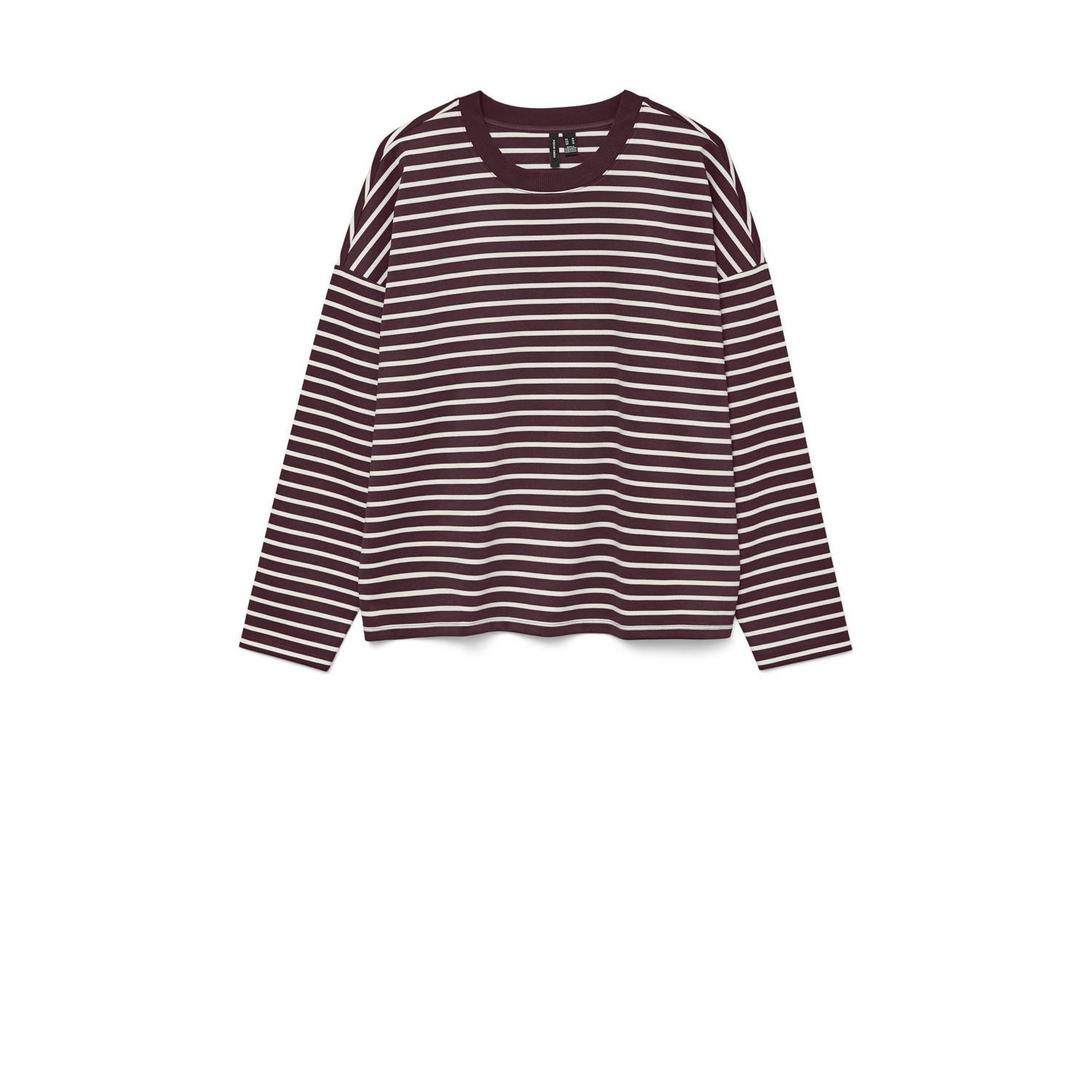 VERO MODA T-shirt donkerrood