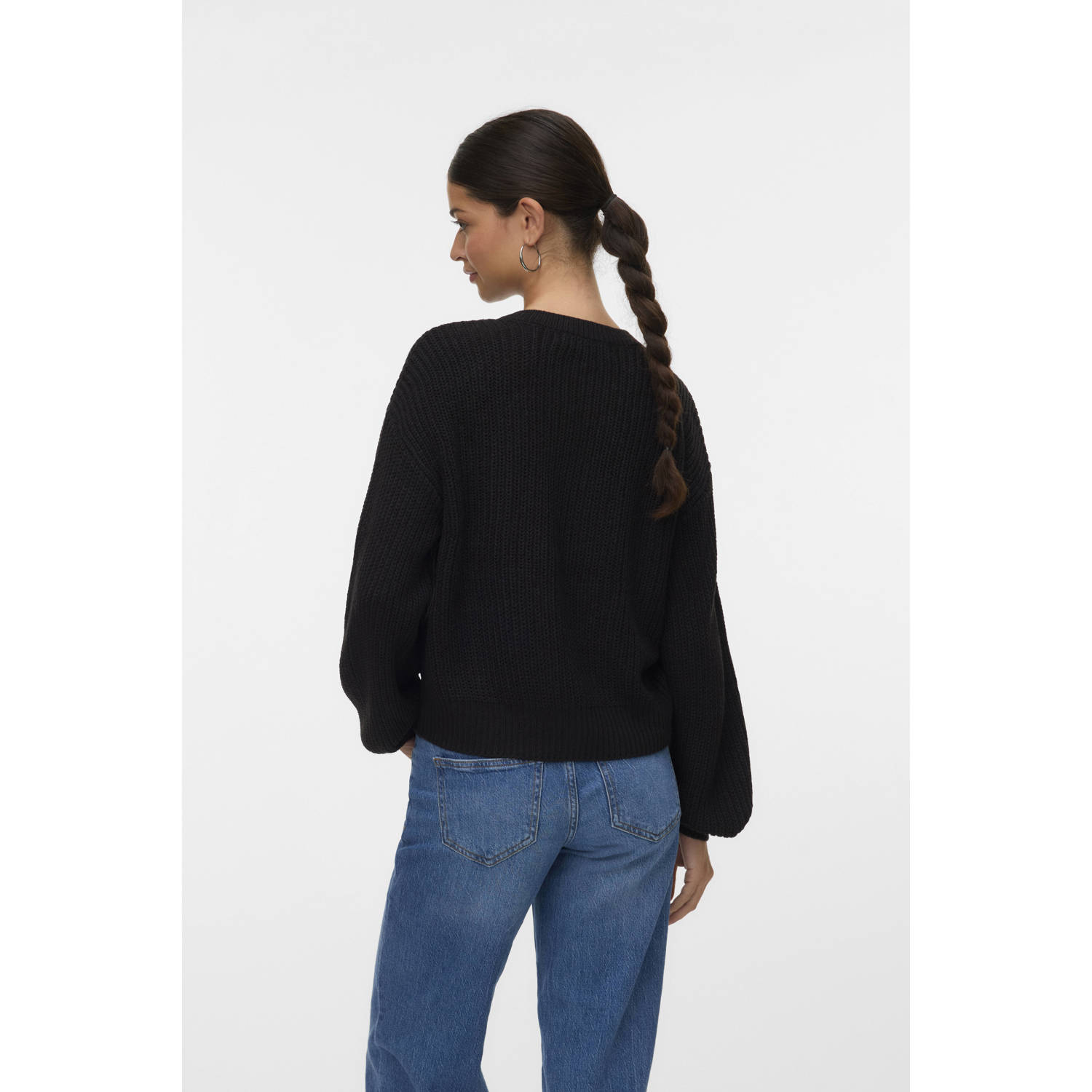 VERO MODA gebreid vest zwart