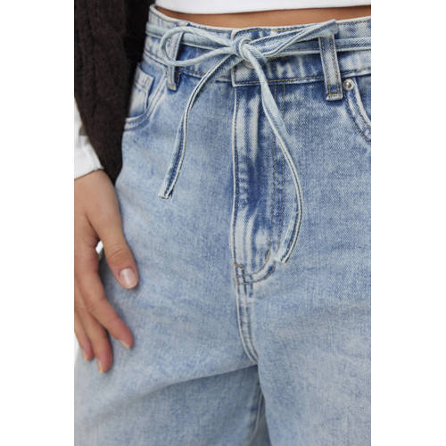 VERO MODA wide leg jeans light blue denim afbeelding
