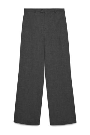 straight regular waist pantalon antraciet