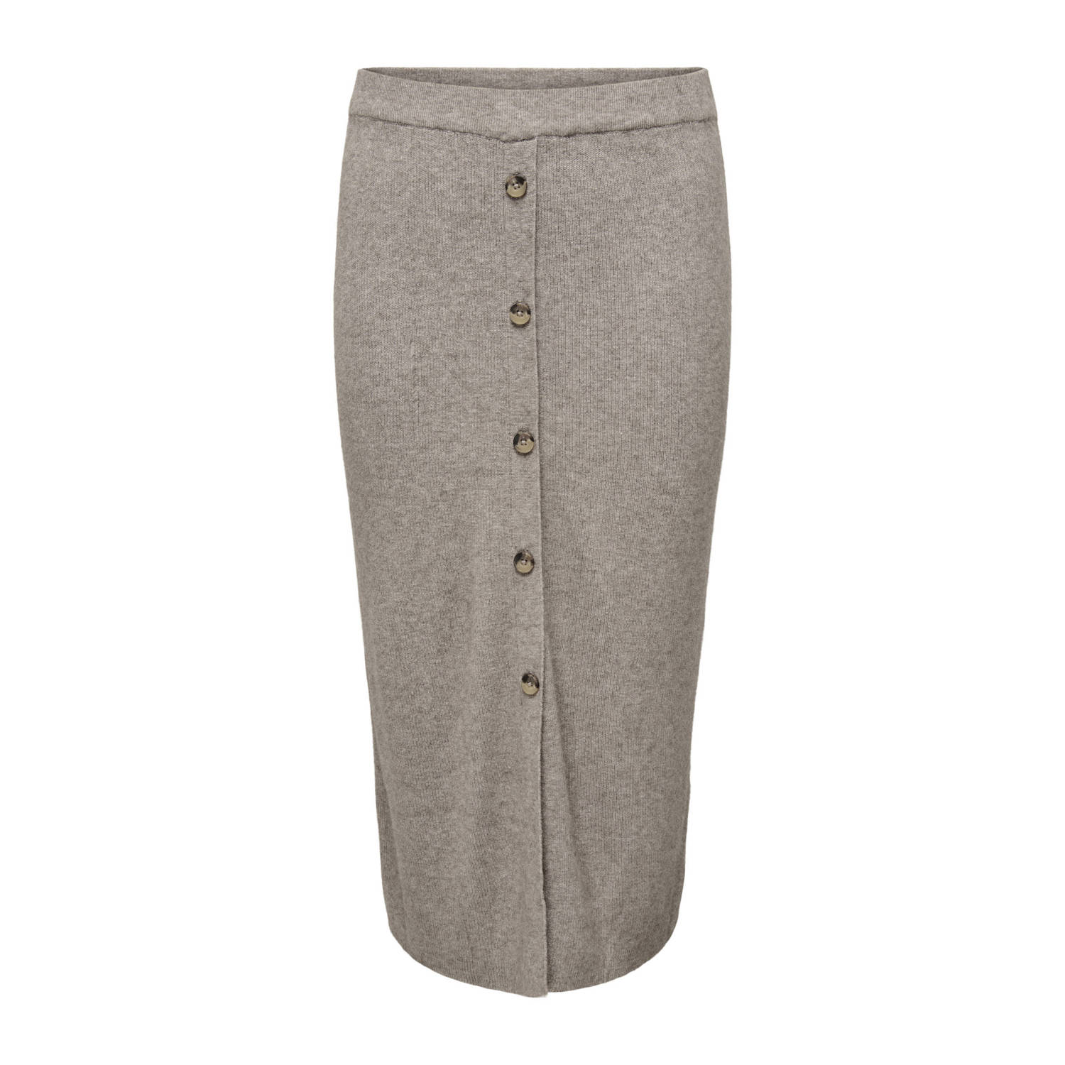 ONLY CARMAKOMA kokerrok gebreid taupe