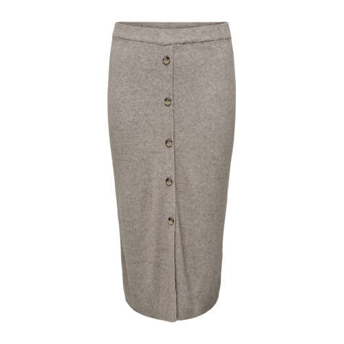 ONLY CARMAKOMA kokerrok gebreid taupe afbeelding