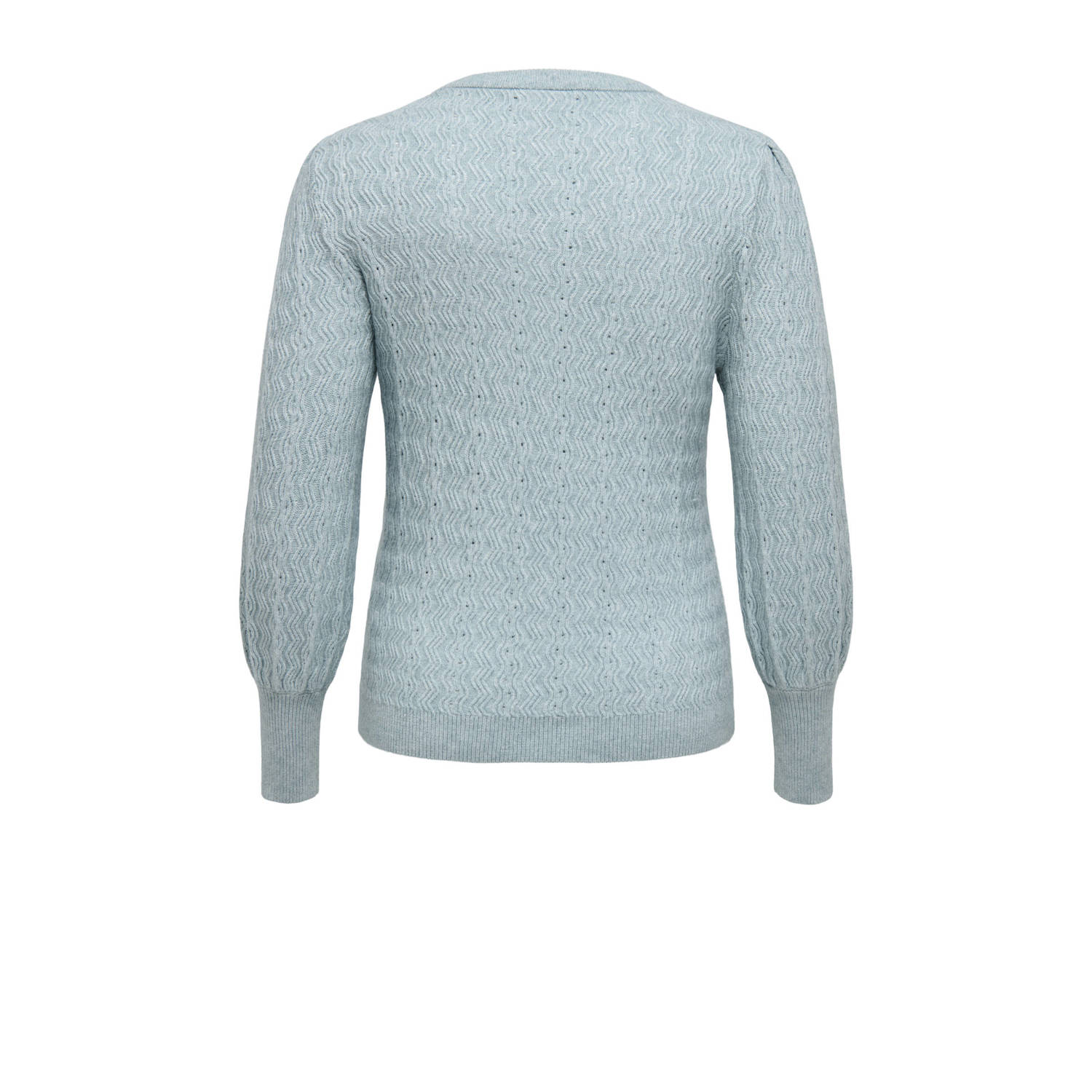 ONLY CARMAKOMA pullover grijsblauw gebreid