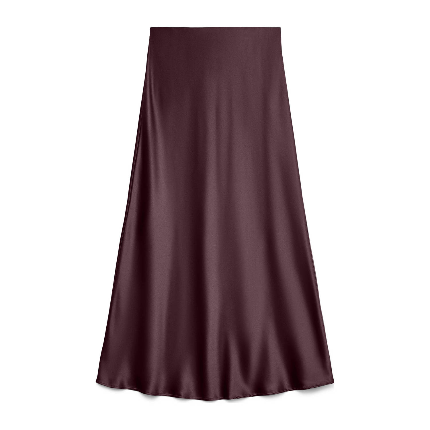 Vero Moda Uitlopende midirok met elastische band model 'MERLE'