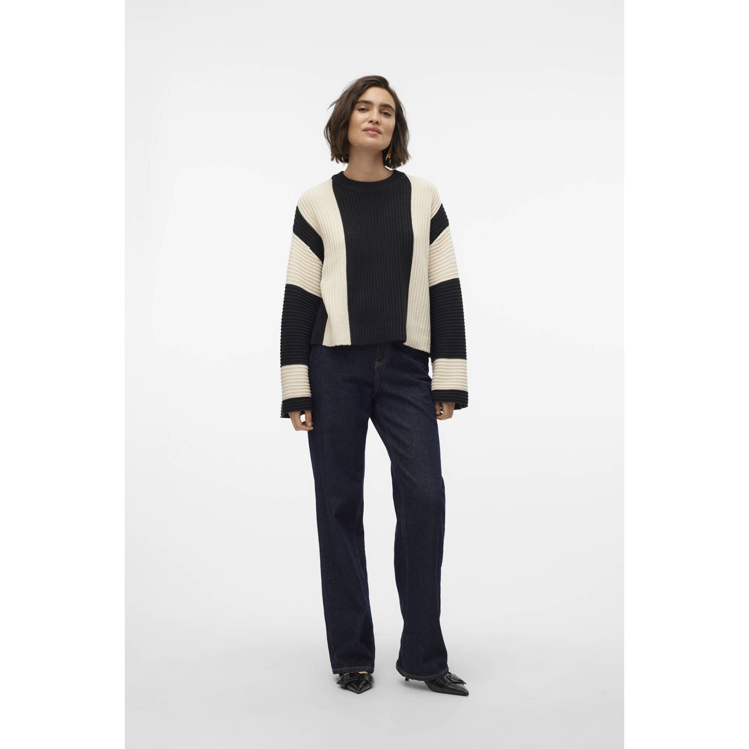 VERO MODA gebreide trui zwart