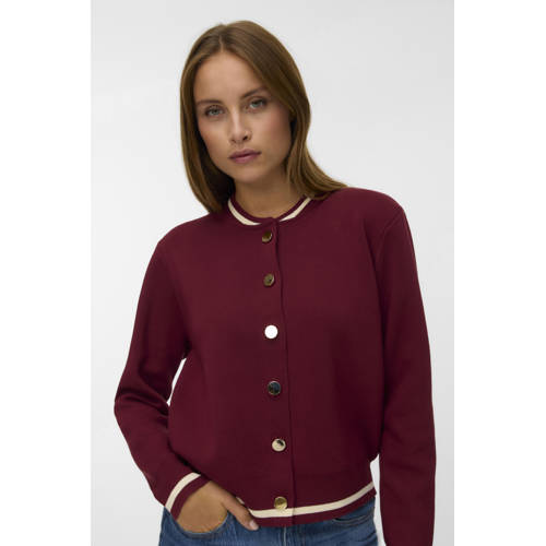 VERO MODA bomberjack donkerrood afbeelding