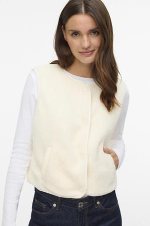 teddy gilet ecru
