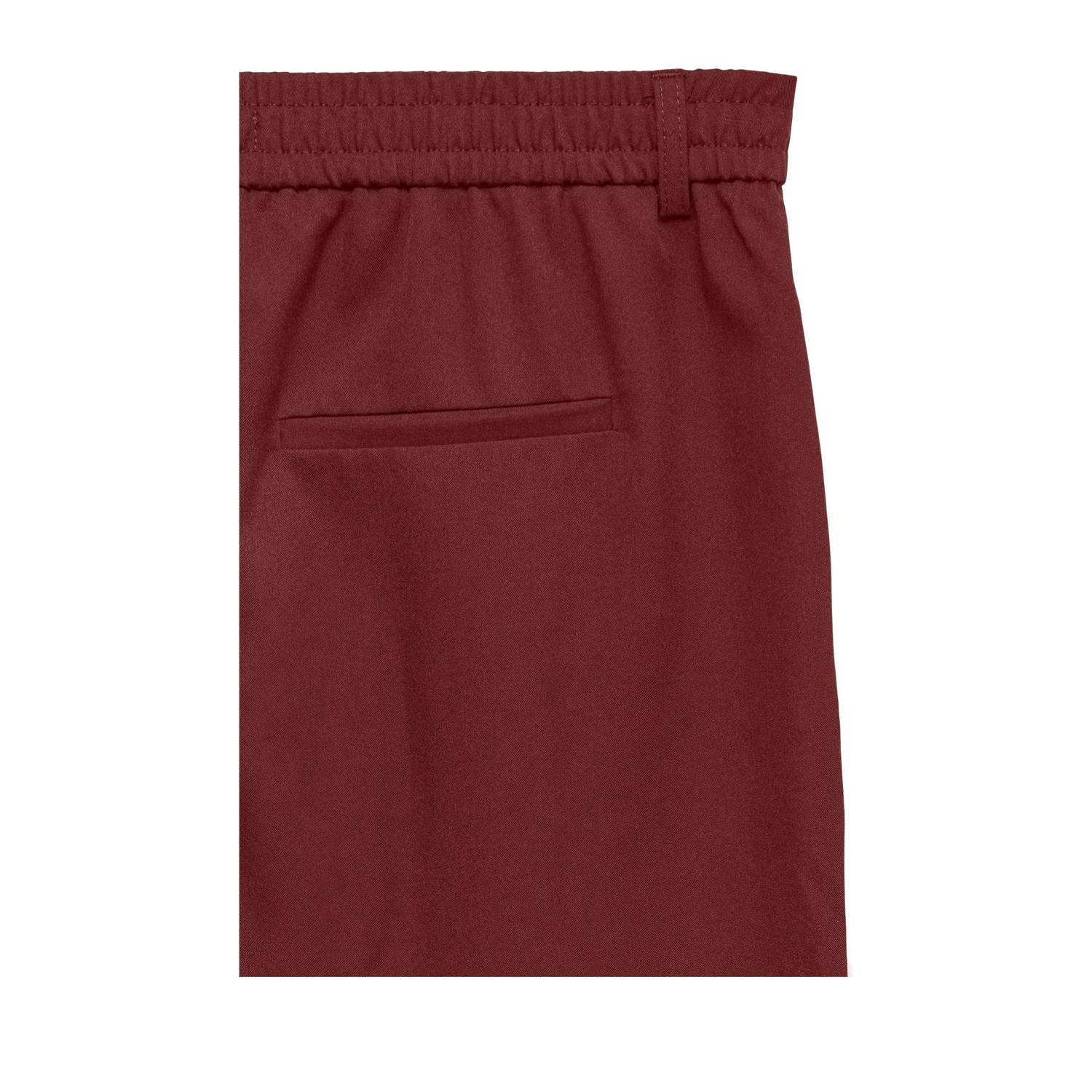 VERO MODA straight regular waist casual broek rood