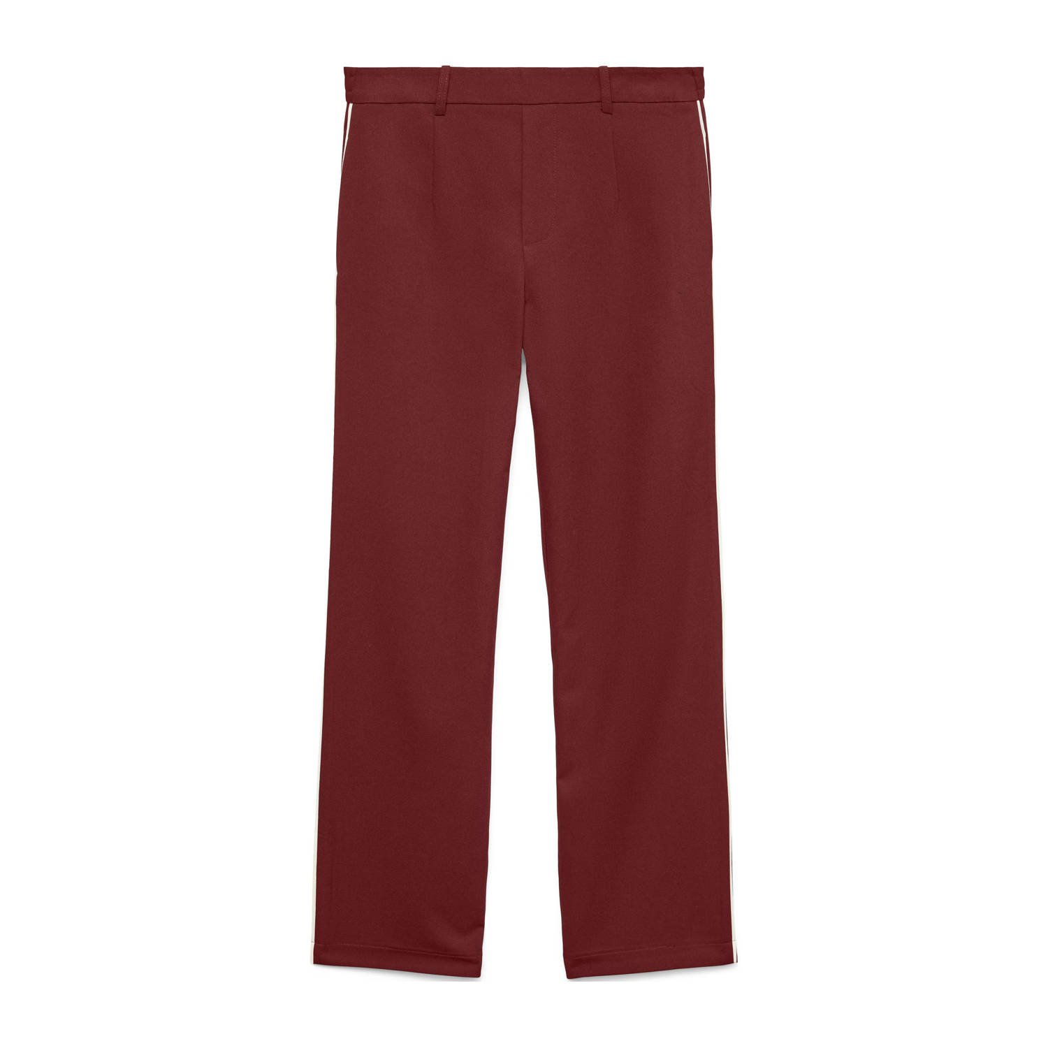 VERO MODA straight regular waist casual broek rood