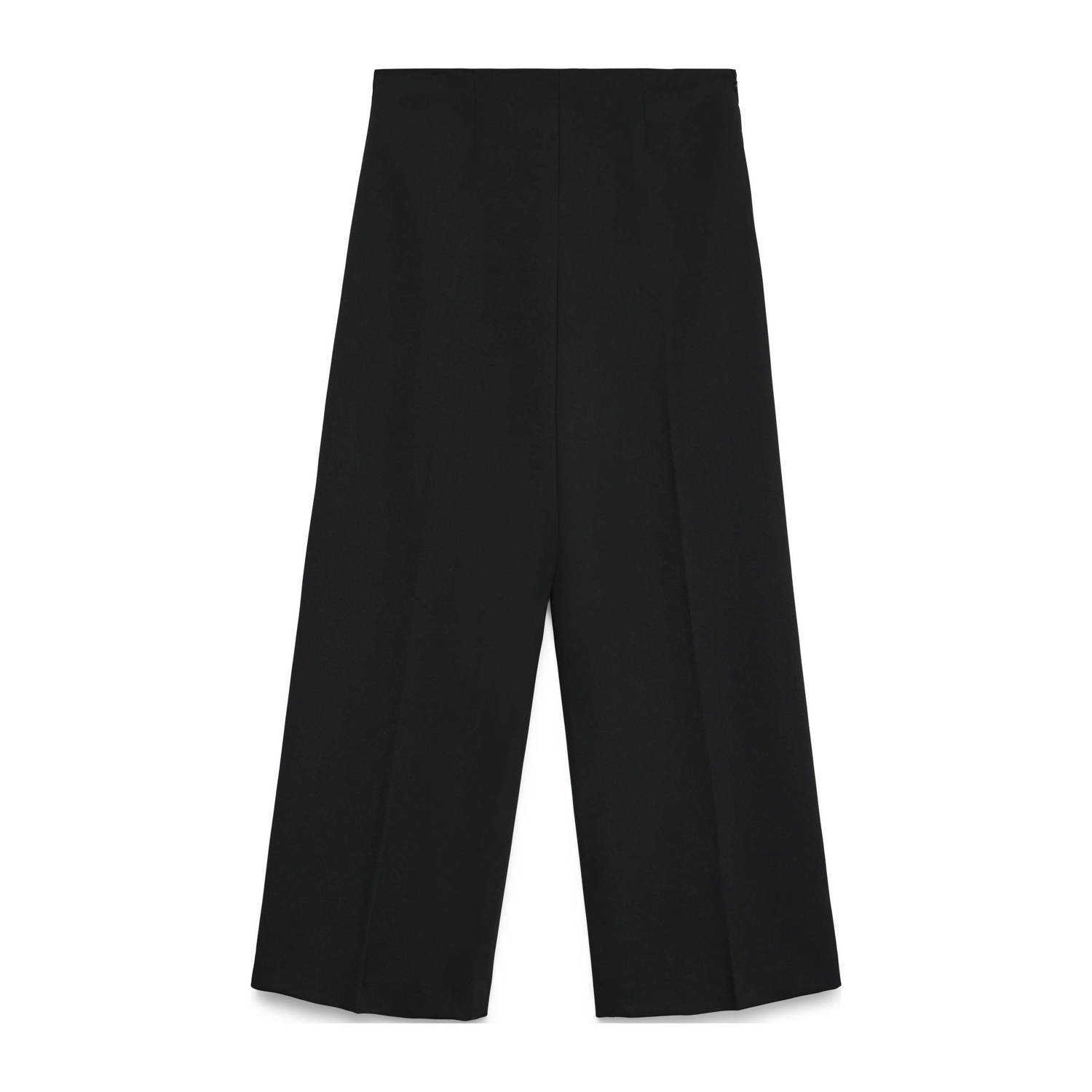 VERO MODA wide leg high waist broek zwart