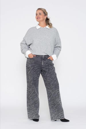 wide leg jeans grey denim