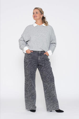 wide leg jeans grey denim