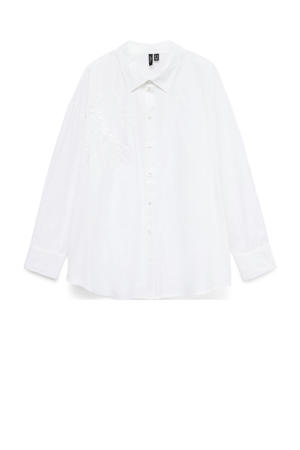 blouse met borduursels wit