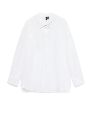 blouse met borduursels wit