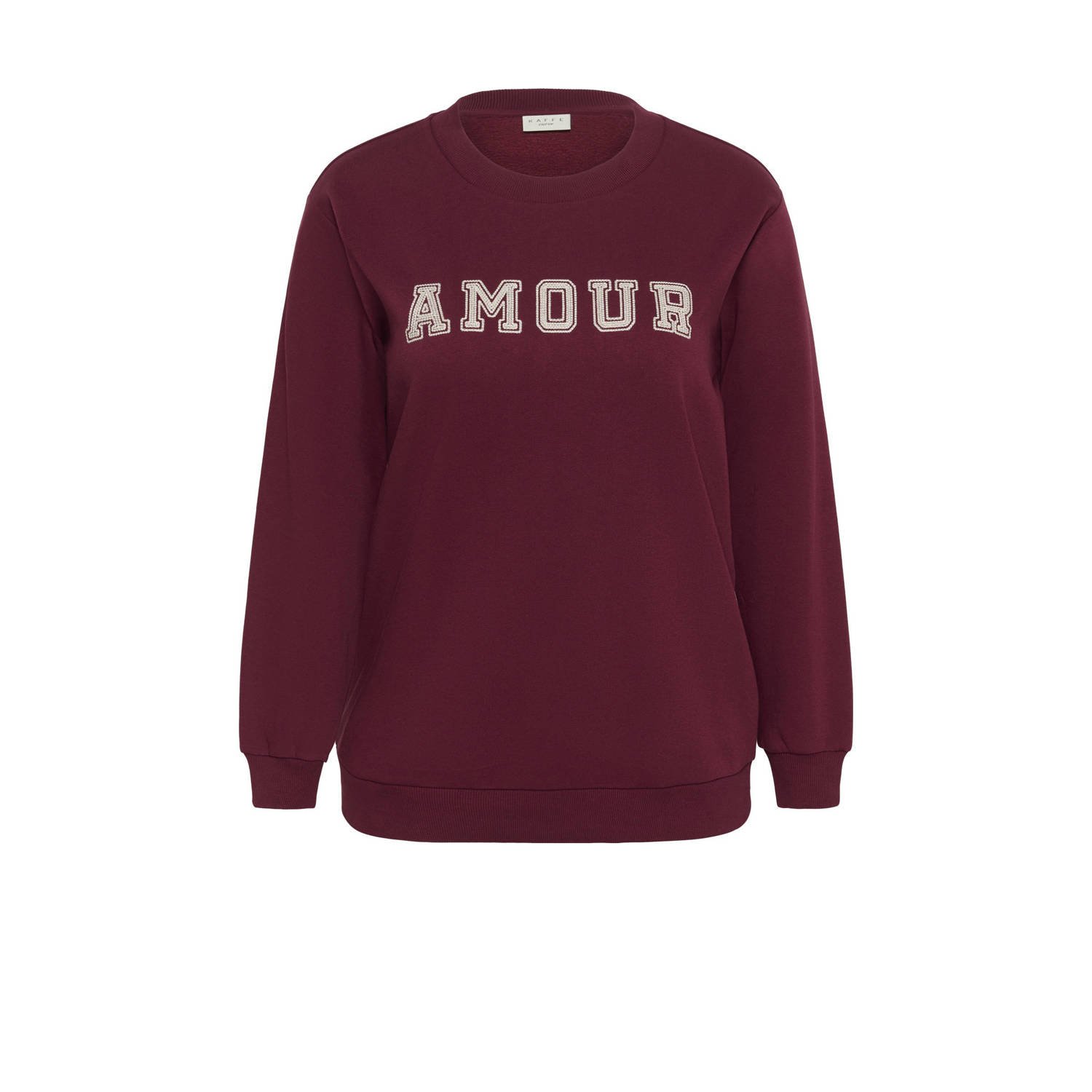 Kaffe Curve sweater donkerrood