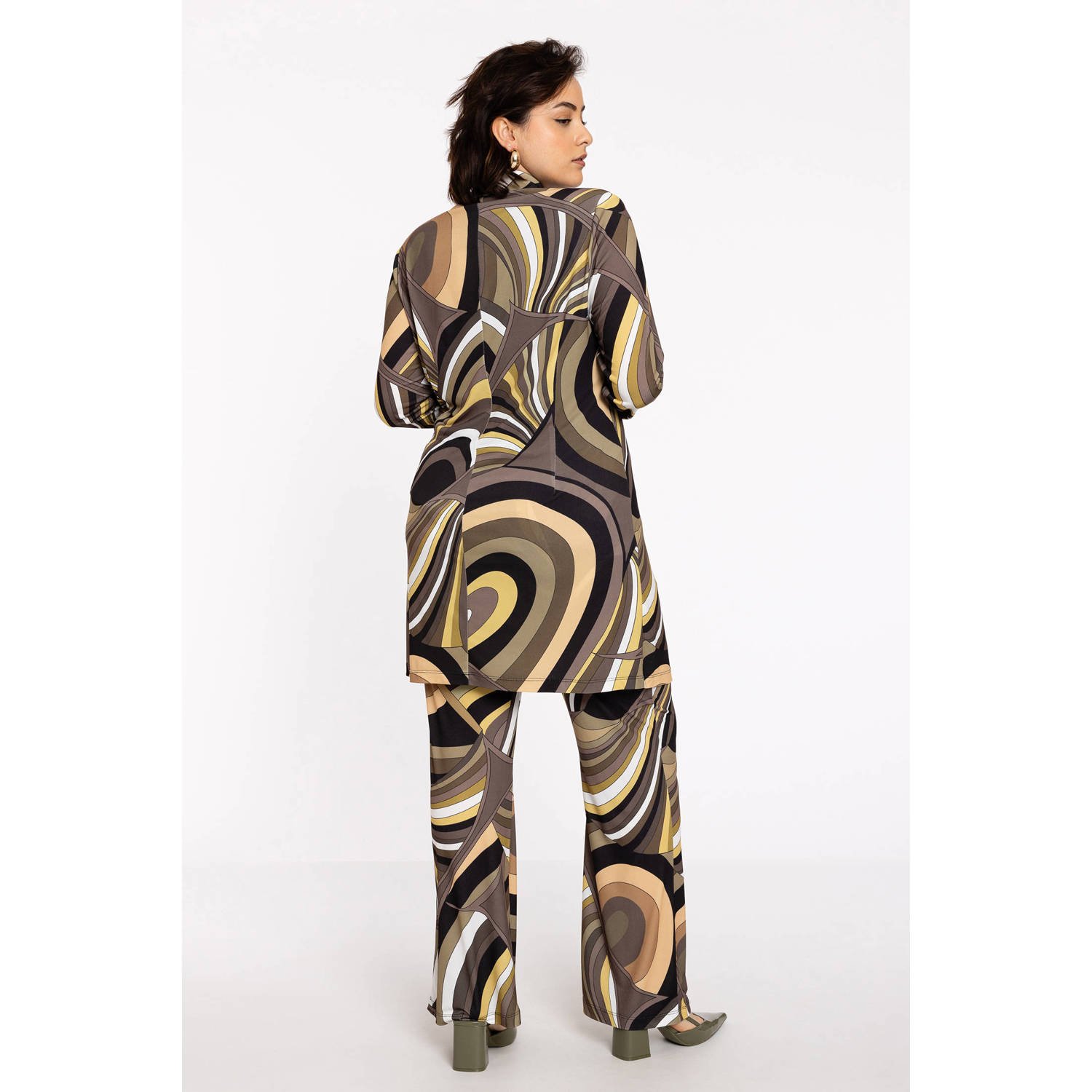 YOEK bootcut regular waist broek multi