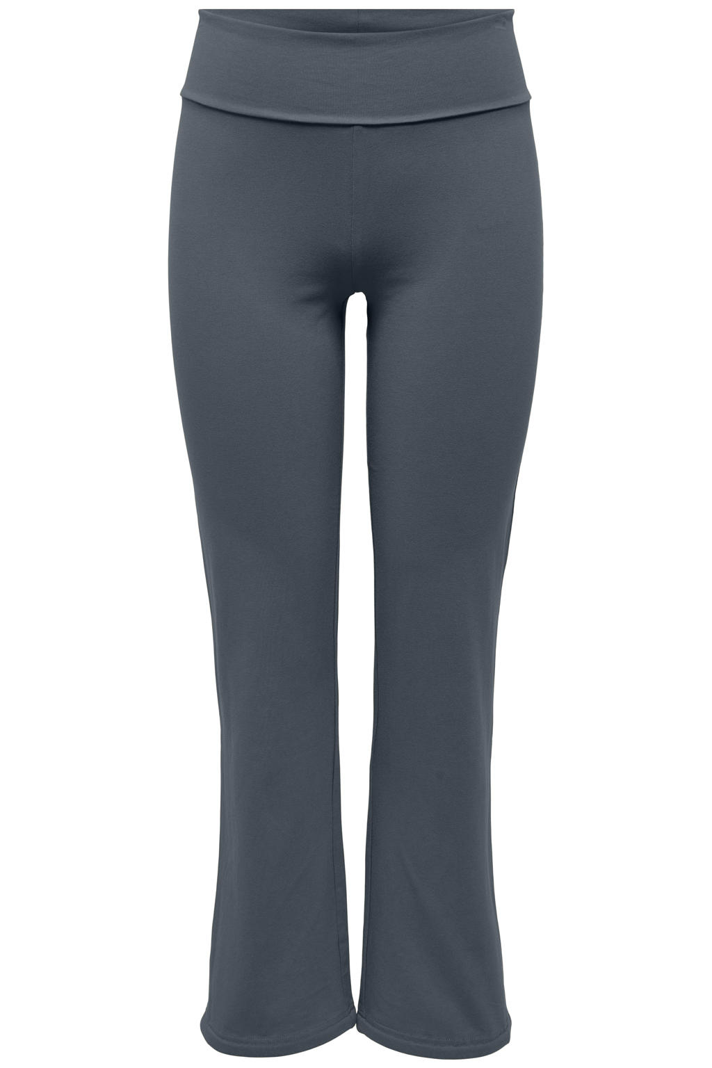 dames ONLY PLAY sportbroek Onpfold Life van katoen met flared pijpen, regular waist en elastische tailleband
