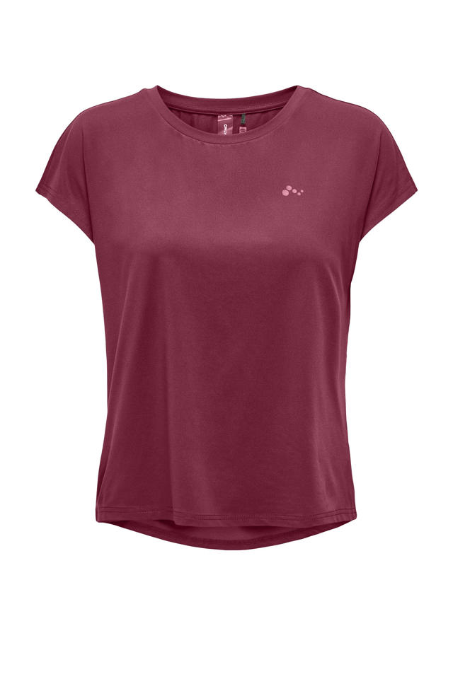 donkerrood damesshirt donkerrood shirt dames