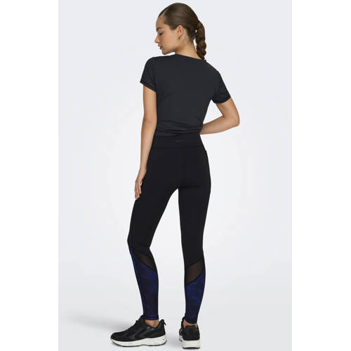 ONLY PLAY sportbroek ONPMILA zwart/blauw afbeelding