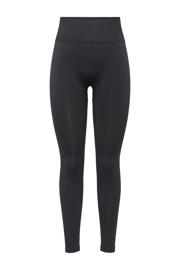 thumbnail: Zwarte dames ONLY PLAY sportlegging van polyamide met slim fit, high waist en effen