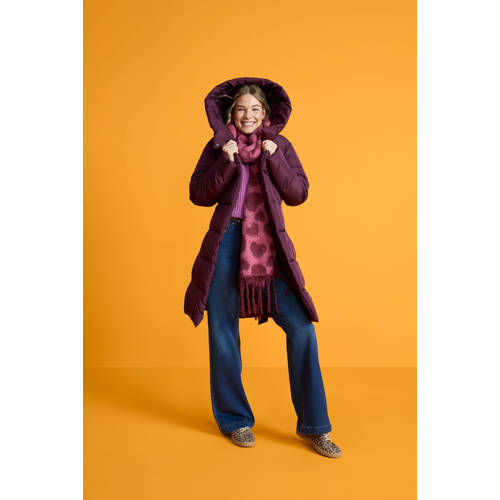 VERO MODA gewatteerde jas donkerrood afbeelding