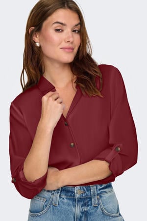blouse donkerrood