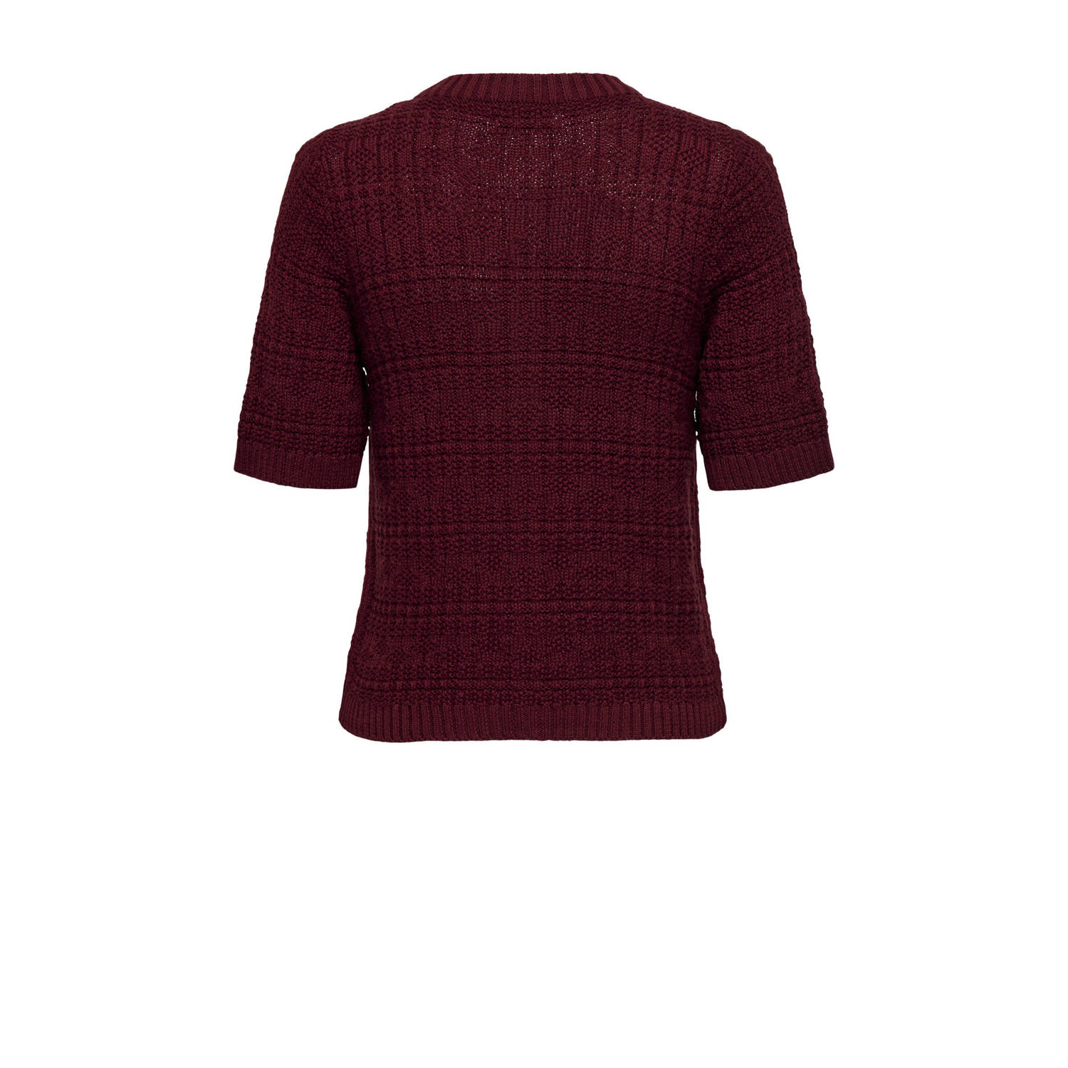 JDY gebreid vest donkerrood
