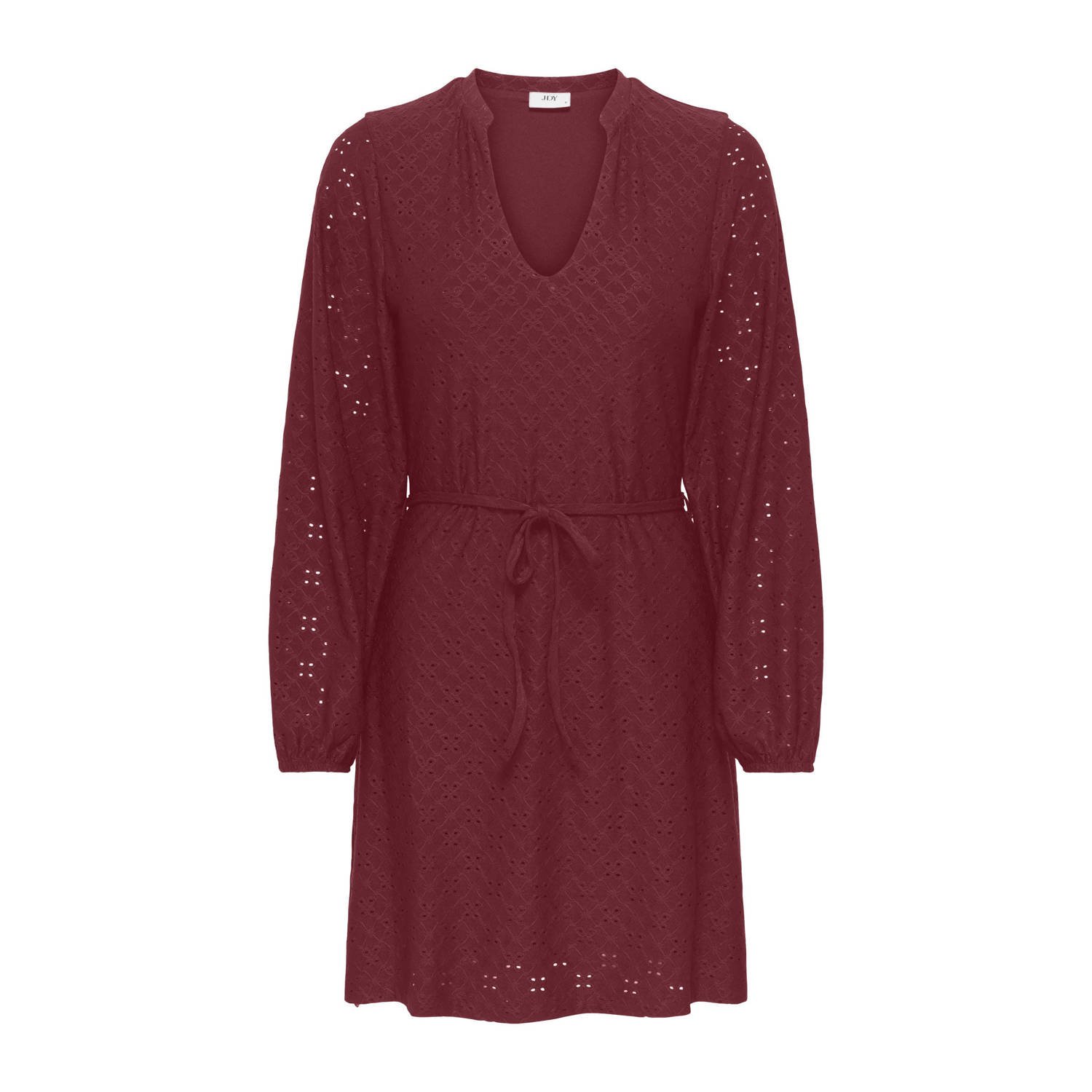 JDY midi jurk donkerrood