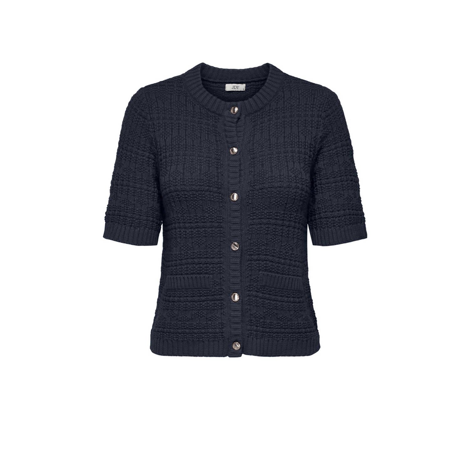 JDY gebreid vest donkerblauw