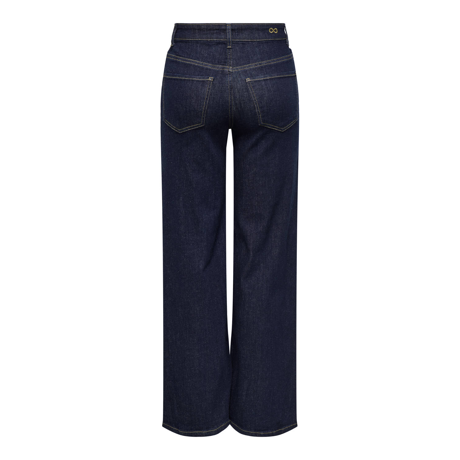 JDY high waist straight leg jeans dark blue denim