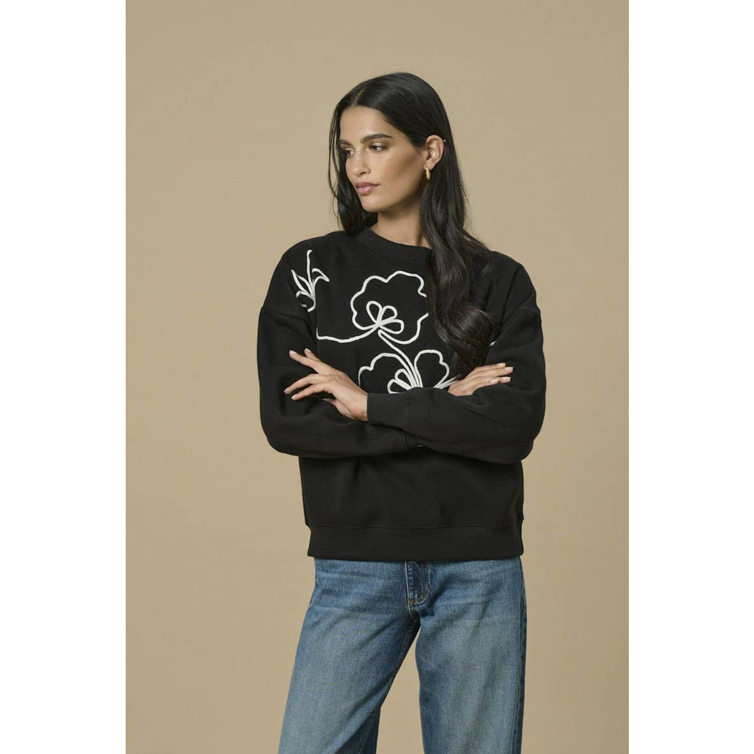 JDY sweater zwart