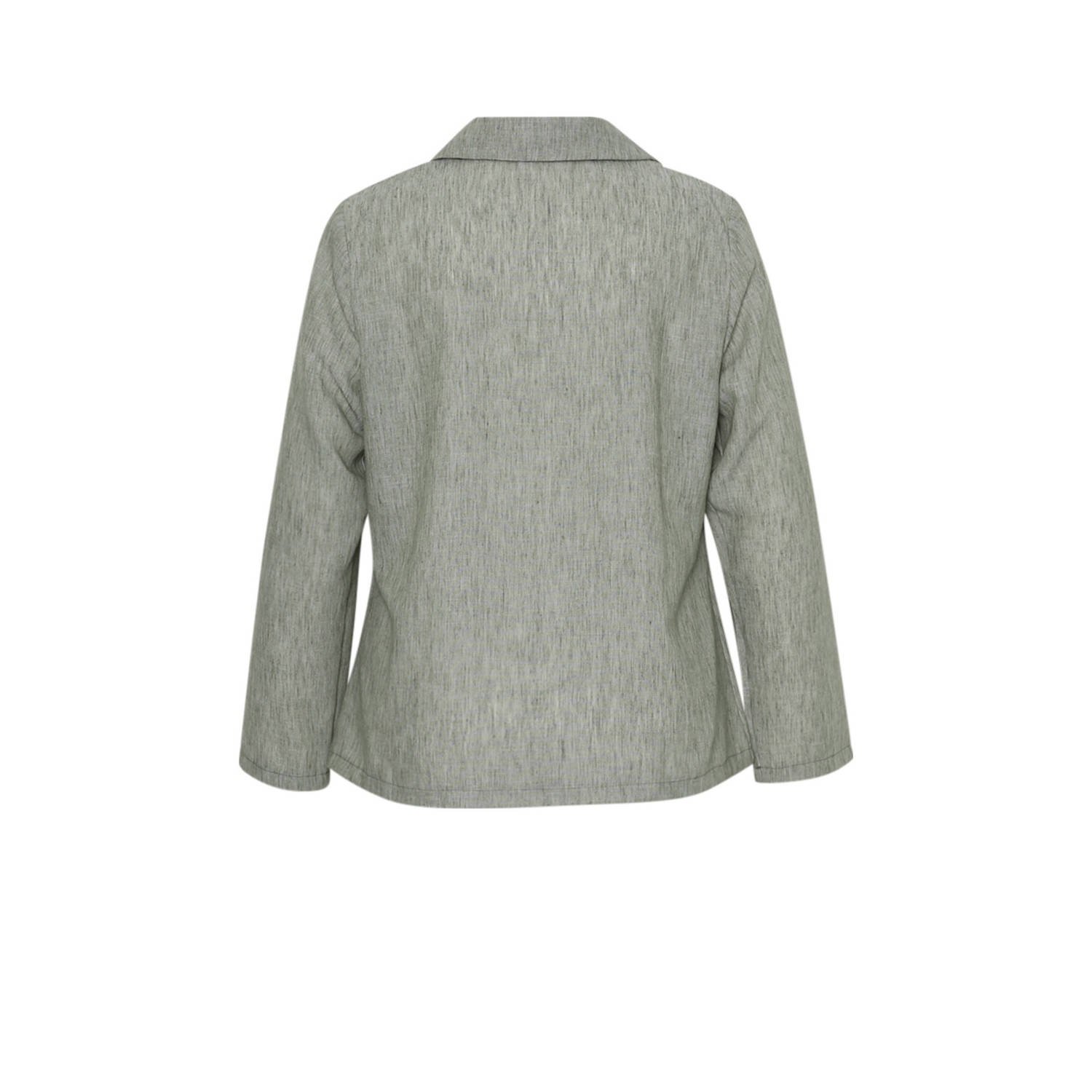 Paprika linnen regular blazer lichtgrijs