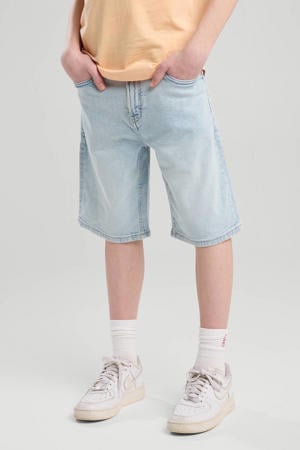 denim short light blue denim