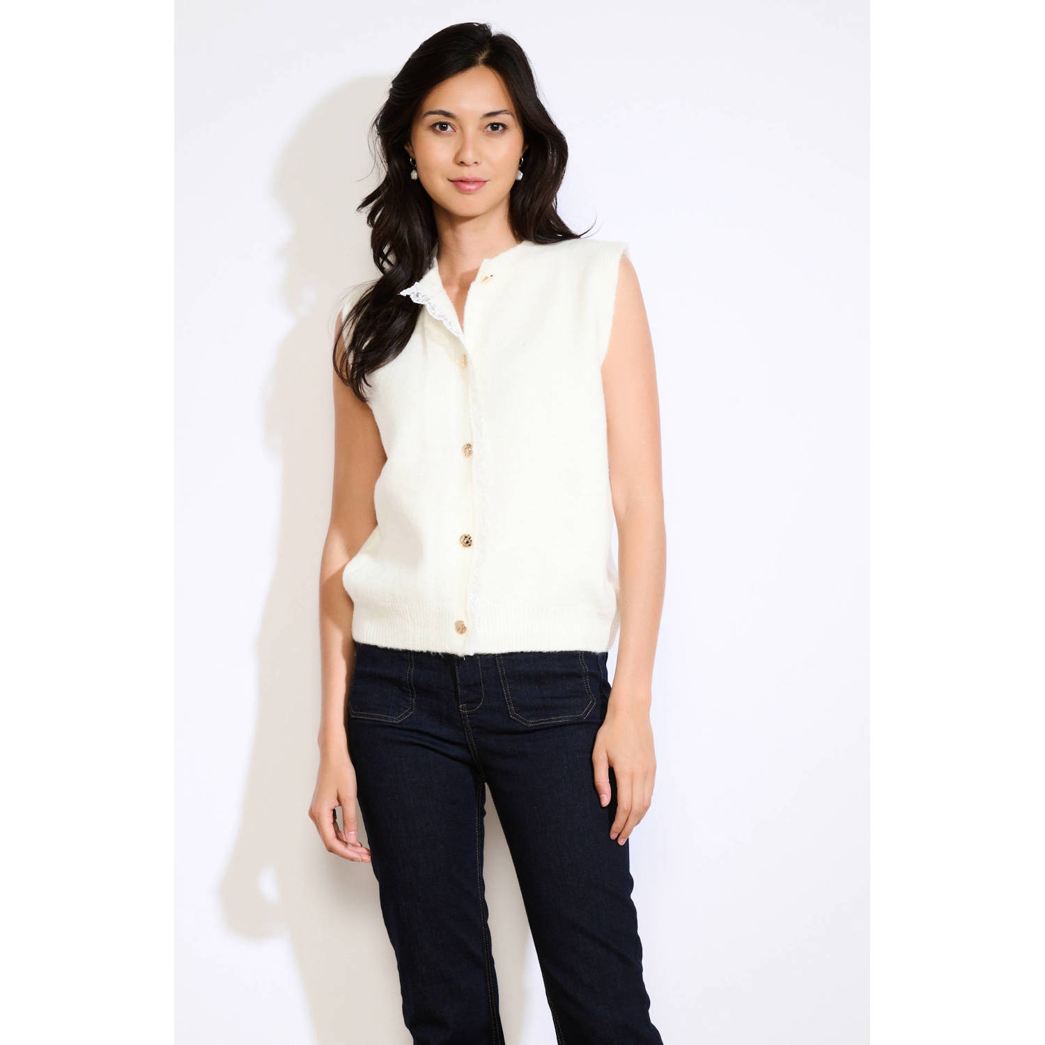 LOLALIZA gilet wit