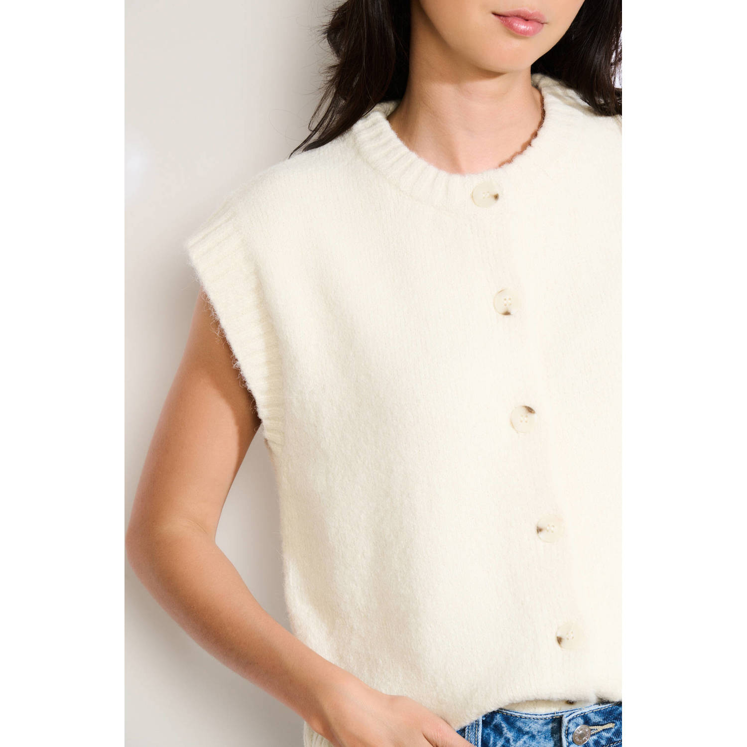 LOLALIZA gilet ecru