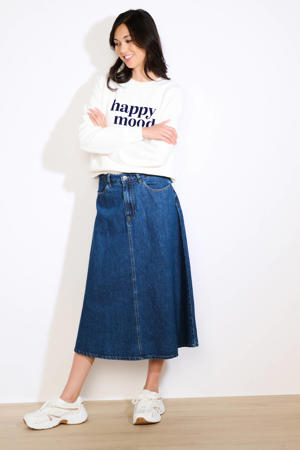 denim spijkerrok dark blue denim