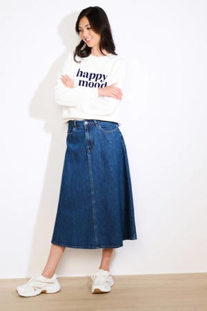 denim spijkerrok dark blue denim