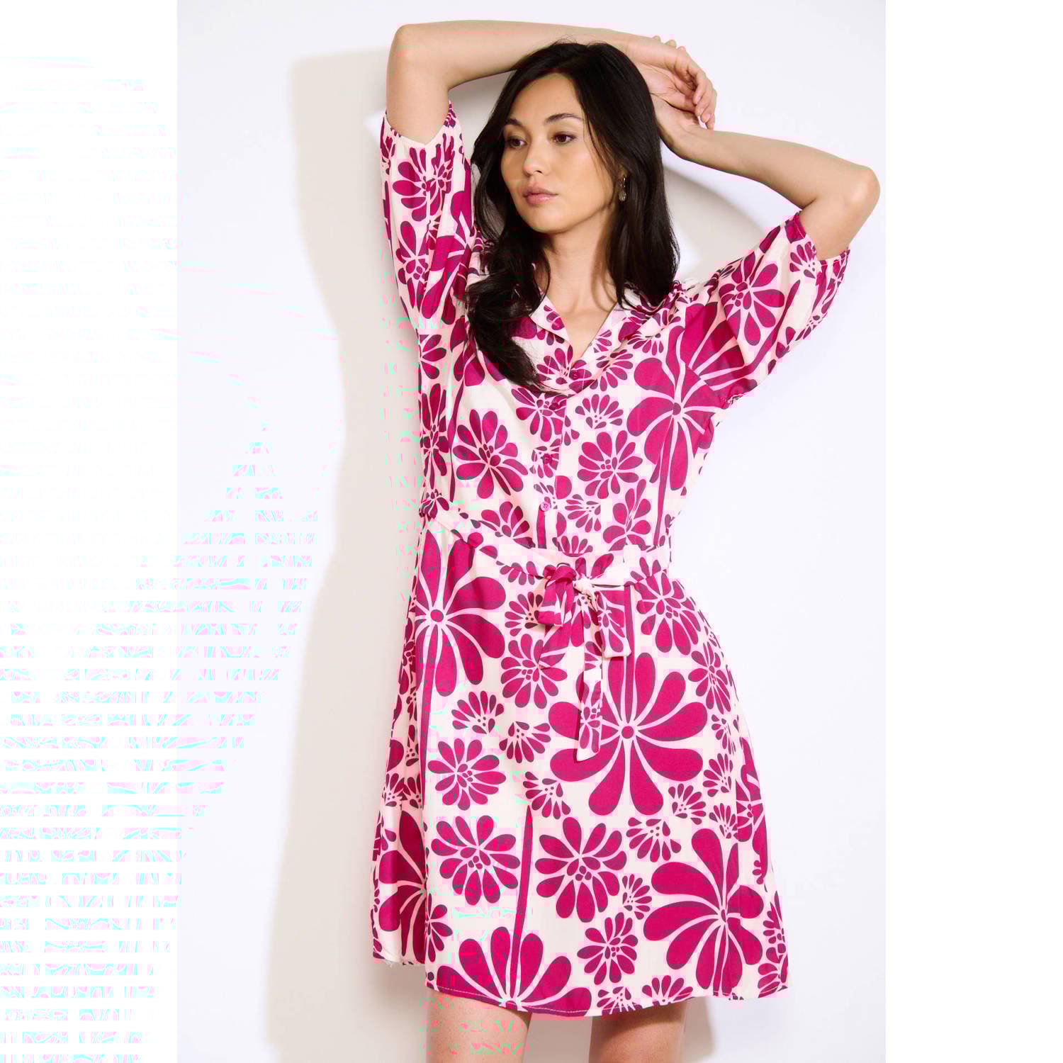 LOLALIZA blousejurk roze