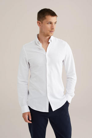 Tall fit casual overhemd wit
