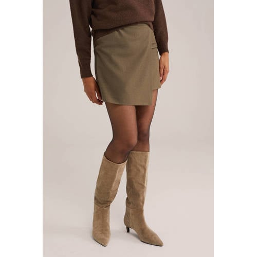 WE Fashion korte rok camel afbeelding