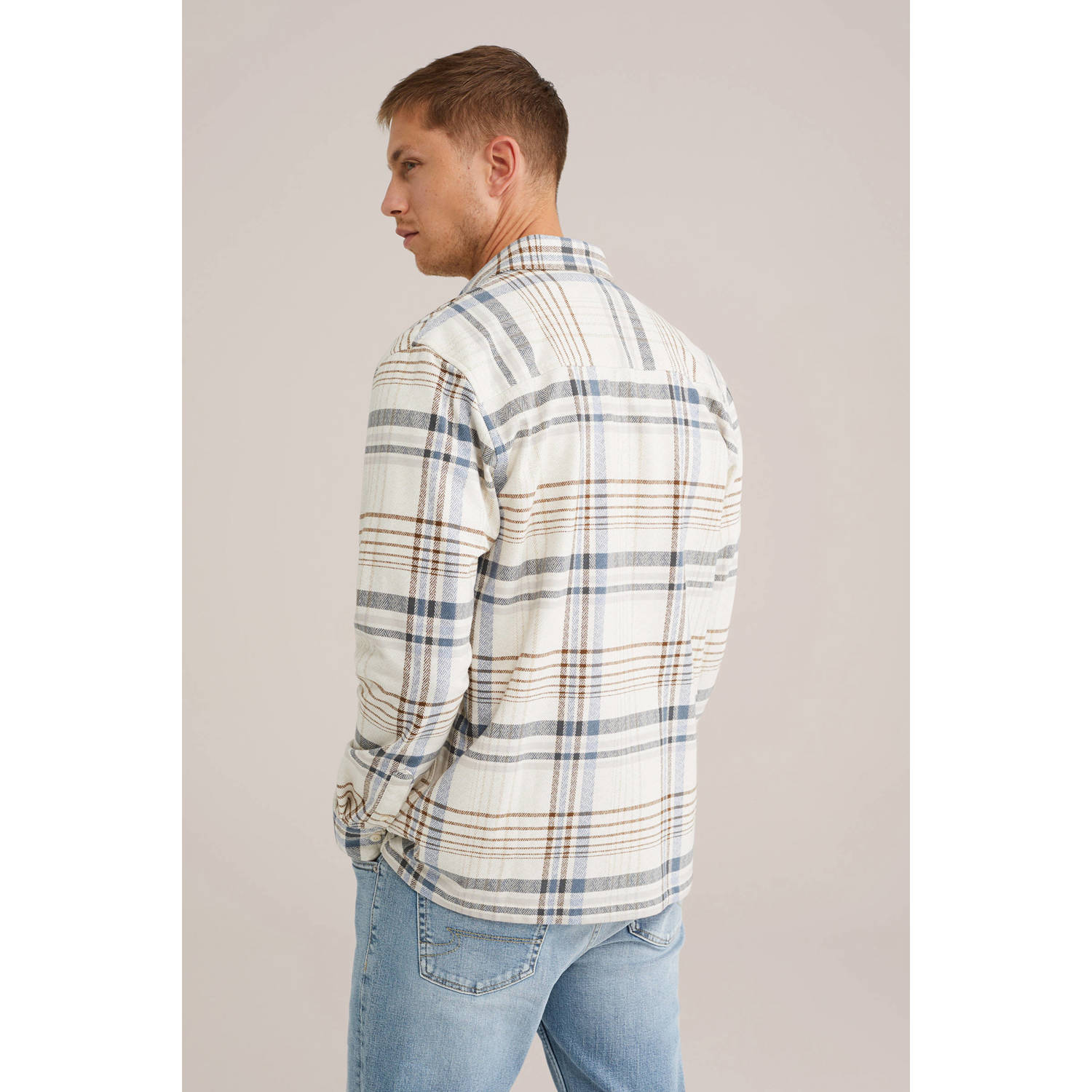 WE Fashion overshirt blauw