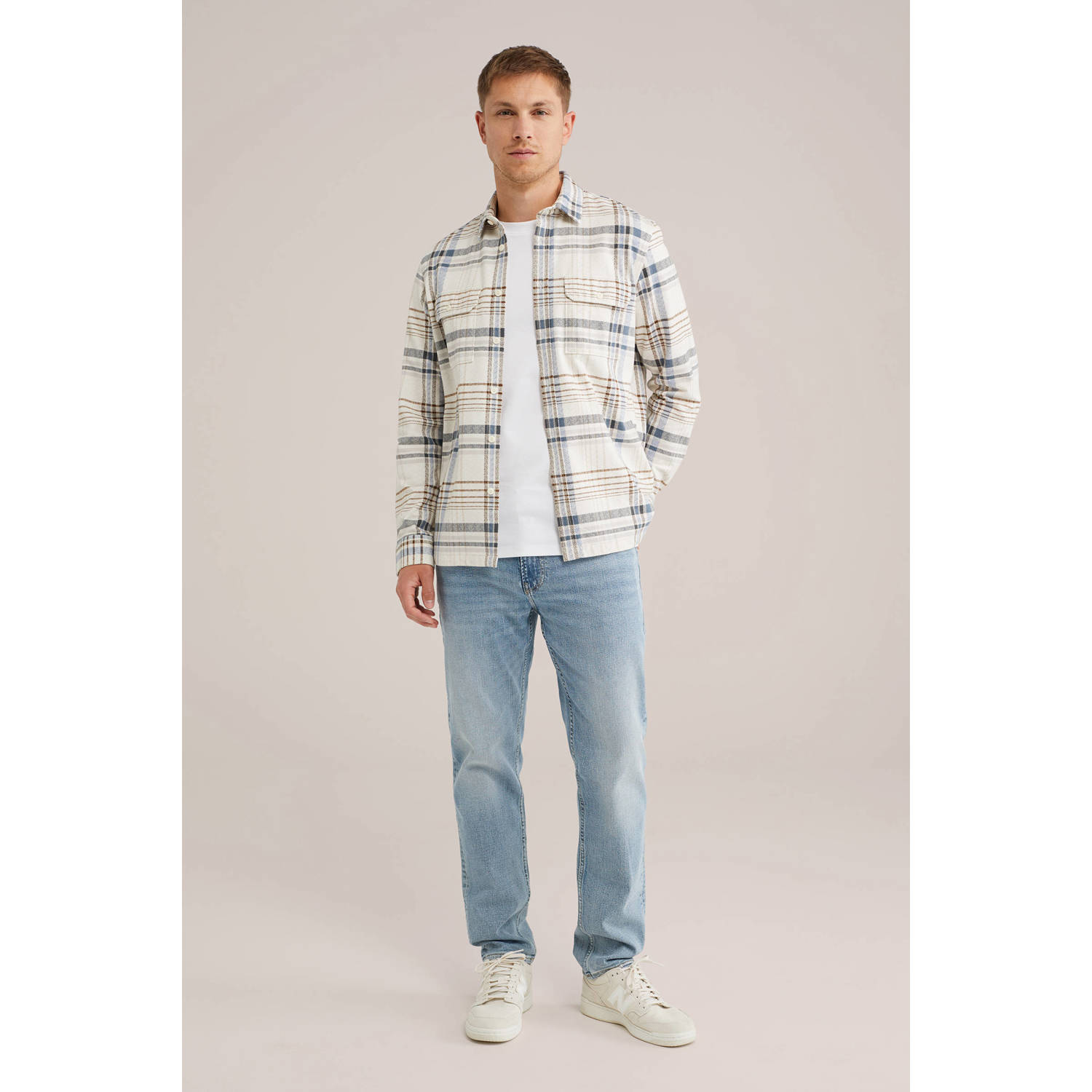 WE Fashion overshirt blauw