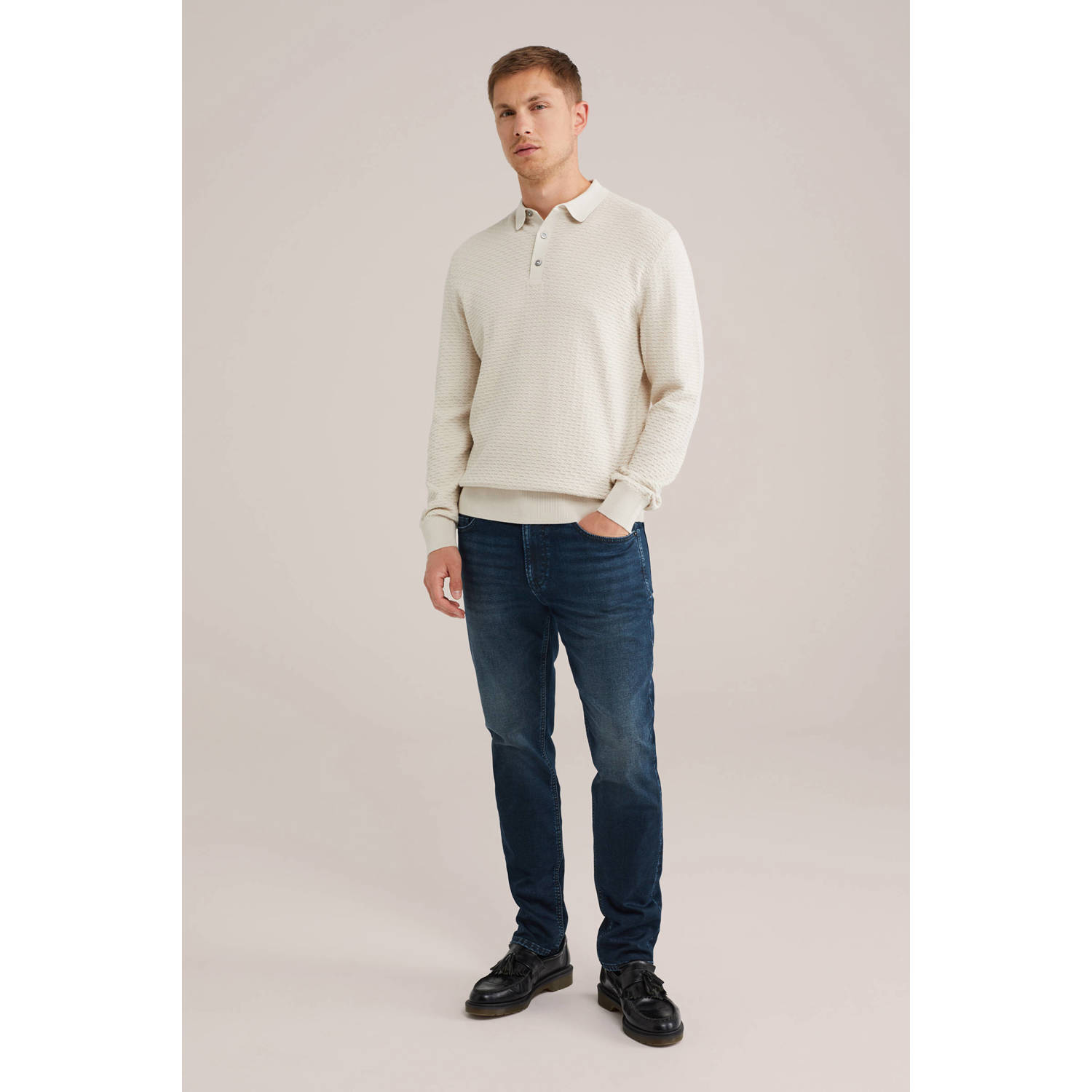 WE Fashion Blue Ridge slim fit jeans blue black denim
