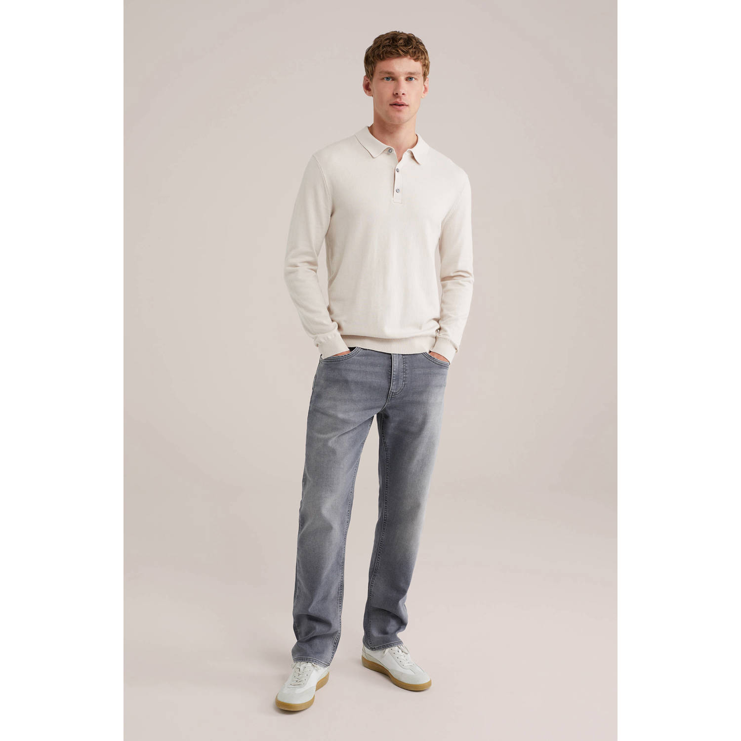 WE Fashion Blue Ridge regular fit jeans grey denim